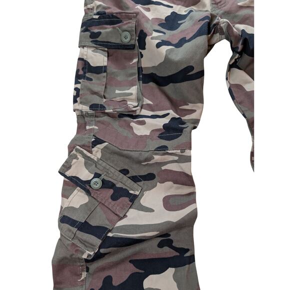Matchstick Cargo Pants Mens 36 Camouflage Multi Pocket Utility Military Y2K - Picture 7 of 9
